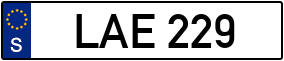 Trailer License Plate